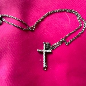 Lafonn 925 Sterling Sideways Cross
